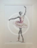 A Study In Pink 7,  Original Drawing by Mark Braithwaite - Ballet Dancer Drawing