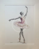 A Study In Pink 7,  Original Drawing by Mark Braithwaite - Ballet Dancer Drawing