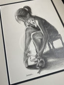 After The Dance 5,  Original Drawing by Mark Braithwaite - Ballet Dancer Drawing