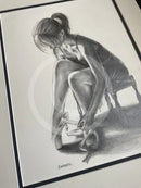 After The Dance 5,  Original Drawing by Mark Braithwaite - Ballet Dancer Drawing