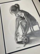 After The Dance 5,  Original Drawing by Mark Braithwaite - Ballet Dancer Drawing