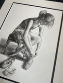 After The Dance 6,   Original Drawing by Mark Braithwaite - Ballet Dancer Drawing