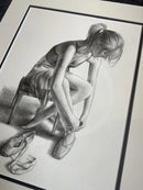 After The Dance 6,   Original Drawing by Mark Braithwaite - Ballet Dancer Drawing
