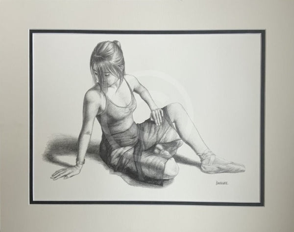 After The Dance 8,  Original Drawing by Mark Braithwaite - Ballet Dancer Drawing