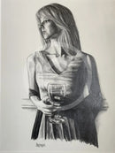 Angel 3,  Original Drawing by Mark Braithwaite - Figurative Drawing