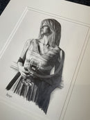 Angel 3,  Original Drawing by Mark Braithwaite - Figurative Drawing