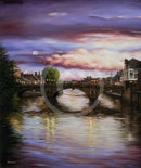 ORIGINAL Autumn Twilight Ouse Bridge, York- Oil Painting by Mark Braithwaite