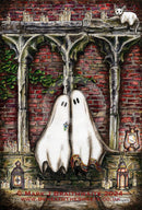 Beneath The Sheets; A Forbidden Love - Enchanted Edition Ghostly Lights Mounted Embellished Print