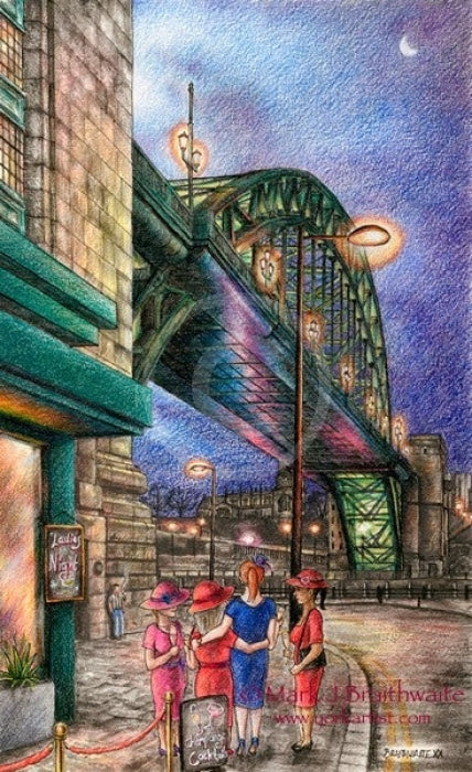 Betty's Travels: A Night on the Toon ORIGINAL by Mark Braithwaite