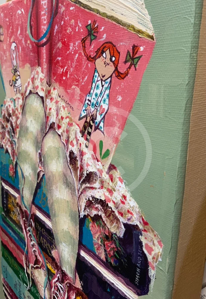 Original Painting Pippi And Me Ii By Amanda Stratford