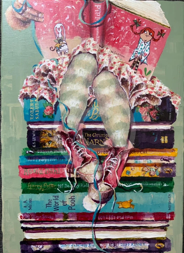 Original Painting Pippi And Me Ii By Amanda Stratford