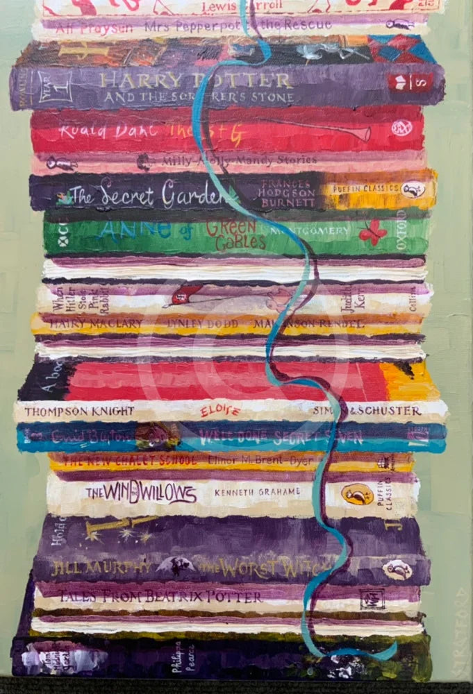 Original Painting Pippi And Me Ii By Amanda Stratford