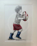 Charlie's Adventures Leg It - Original Drawing by Mark Braithwaite