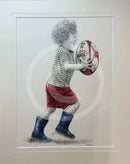 Charlie's Adventures Leg It - Original Drawing by Mark Braithwaite