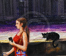 ORIGINAL City Stroll; London - Oil Painting by Mark Braithwaite close up