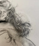ORIGINAL Dancer in the Street 1 - Street Dance Drawing by Mark Braithwaite detail 