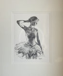Footlights 1, Original Drawing by Mark Braithwaite - Ballet Dancer Drawing