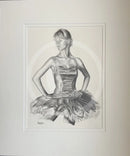 Footlights 2, Original Drawing by Mark Braithwaite - Ballet Dancer Drawing