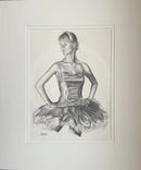 Footlights 2, Original Drawing by Mark Braithwaite - Ballet Dancer Drawing
