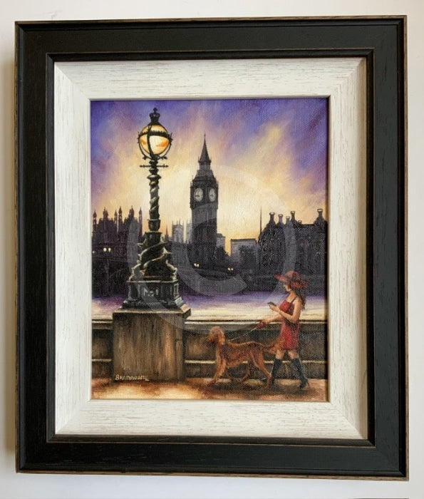 London Twilight, Westminster- Original Oil Painting by Mark Braithwaite
