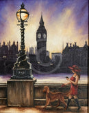 London Twilight, Westminster- Original Oil Painting by Mark Braithwaite