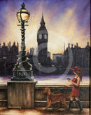 London Twilight, Westminster- Original Oil Painting by Mark Braithwaite
