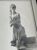 Poise Study 5- Original Drawing by Mark Braithwaite- Ballet Dancer