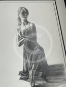 Poise Study 5- Original Drawing by Mark Braithwaite- Ballet Dancer