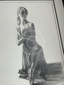Poise Study 5- Original Drawing by Mark Braithwaite- Ballet Dancer