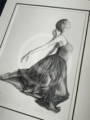 Poise Study 6- Original Drawing by Mark Braithwaite- Ballet Dancer