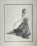 Poise Study 6- Original Drawing by Mark Braithwaite- Ballet Dancer