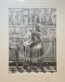 Reflecting Study 7- Original Drawing By Mark Braithwaite - Figurative