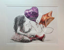 Rosebud, Bawoons! ORIGINAL Pencil Drawing by Mark Braithwaite