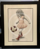 Rosebud Keepy Uppy - Original Drawing by Mark Braithwaite