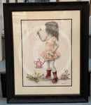 Rosebud One O'Clock...  ORIGINAL Drawing by Mark Braithwaite