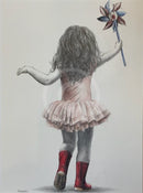 Rosebud Spindizzy -Original Drawing by Mark Braithwaite