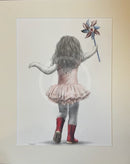 Rosebud Spindizzy -Original Drawing by Mark Braithwaite