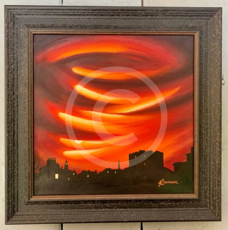 ORIGINAL Sanguine Sunset, Clifford’s Tower Skyline by Mark Braithwaite