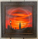 ORIGINAL Sanguine Sunset, Embankment at Westminster by Mark Braithwaite