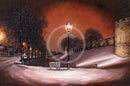 Silent Night, The City Walls - Original Oil by Mark Braithwaite