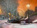 Silent Night, The City Walls - Original Oil by Mark Braithwaite