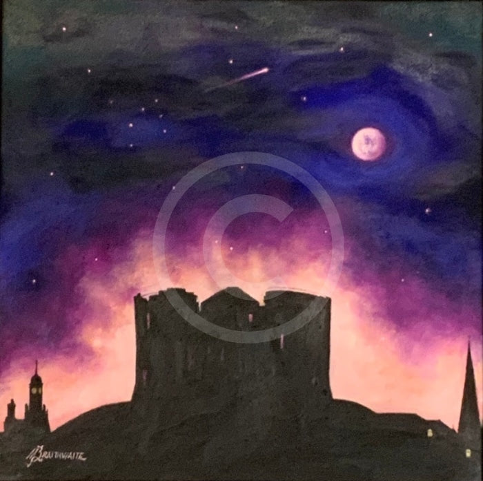 ORIGINAL Starry Night, Clifford's Tower York , by Mark Braithwaite