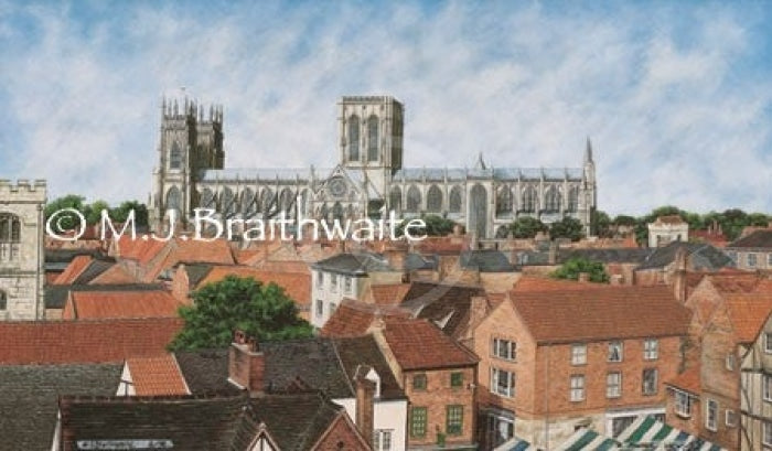 The Minster View - Original Acrylic Painting By Mark Braithwaite Oiro £2750