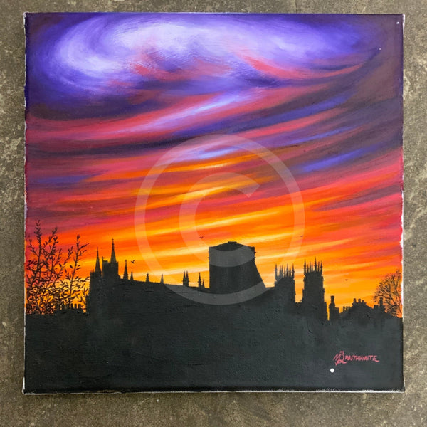 Original Twilight Skies York Minster From St John By Mark Braithwaite