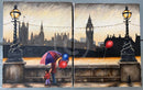 ORIGINAL Up Up and Away, Westminster - Pair of Oil Paintings by Mark Braithwaite