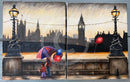 ORIGINAL Up Up and Away, Westminster - Pair of Oil Paintings by Mark Braithwaite