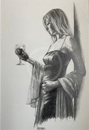 ORIGINAL Wallflower, Study 3 - Figurative Drawing by Mark Braithwaite