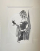 ORIGINAL Wallflower, Study 3 - Figurative Drawing by Mark Braithwaite