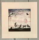 ORIGINAL Zombie Apocalypse, Wolf Moon, Uprising by Mark Braithwaite