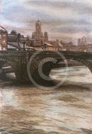 Ouse Bridge, York, Pastel ORIGINAL by Joe Gill